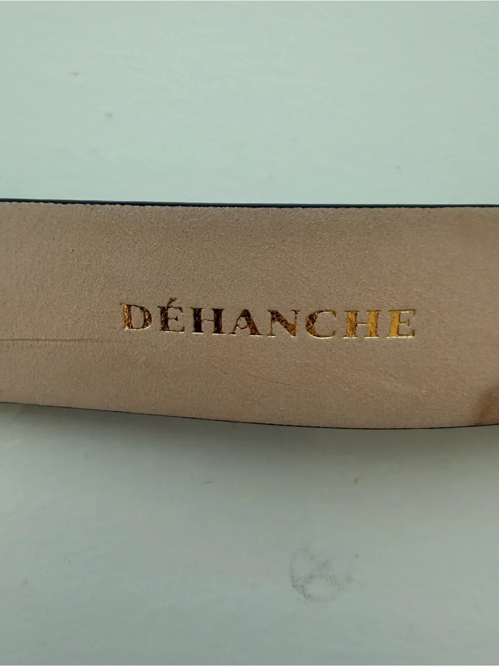 Chocolate Suede & 24k Gold Italian Suede Leather Belt